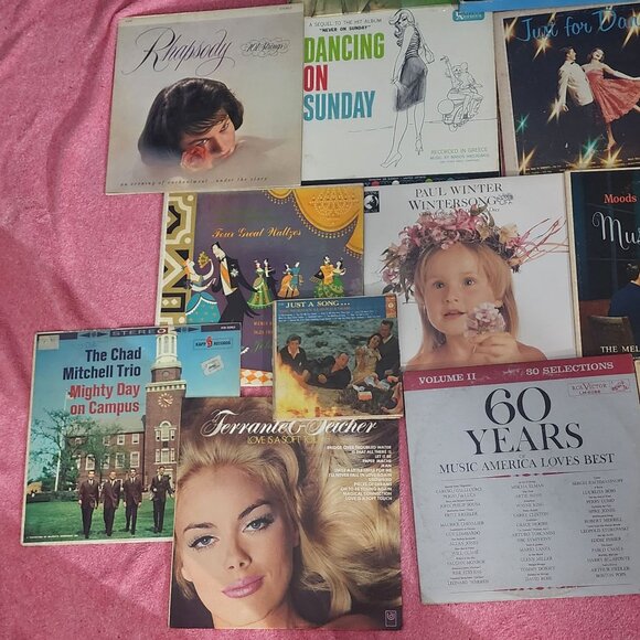 Vinyl Record Lot 23 Romantic Classical Dance Oldies Orchestra Love Songs Lps 12" - Picture 2 of 8